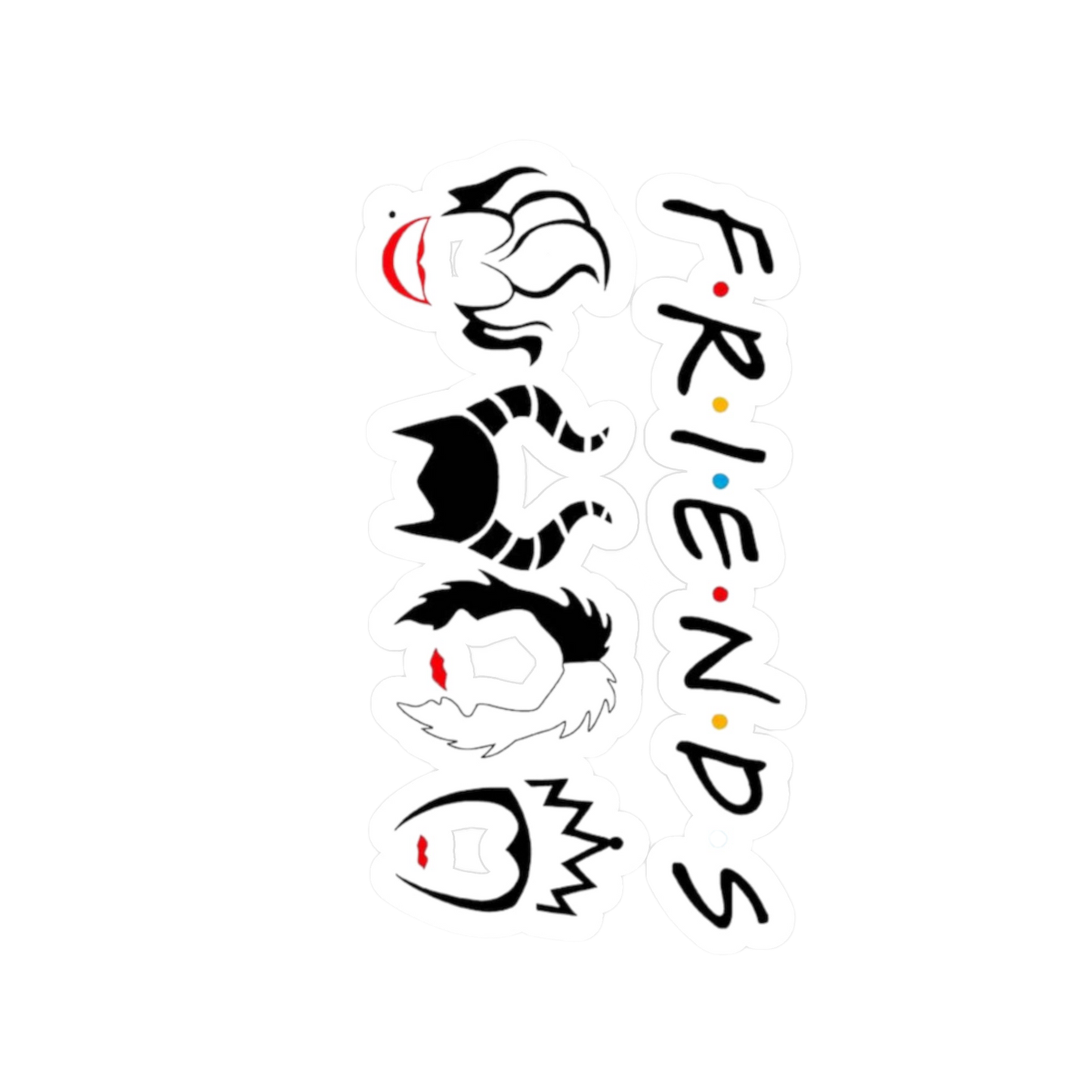 Minimalist Disney Villains & Friends Sticker