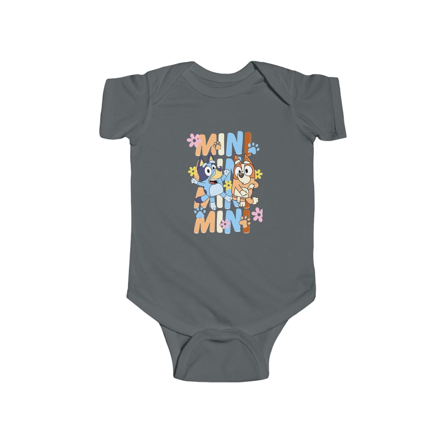 Buy this cute Bluey cartoon baby onesie, ideal for newborns and toddlers, made with soft breathable fabric, a must-have outfit for playtime and special occasions.