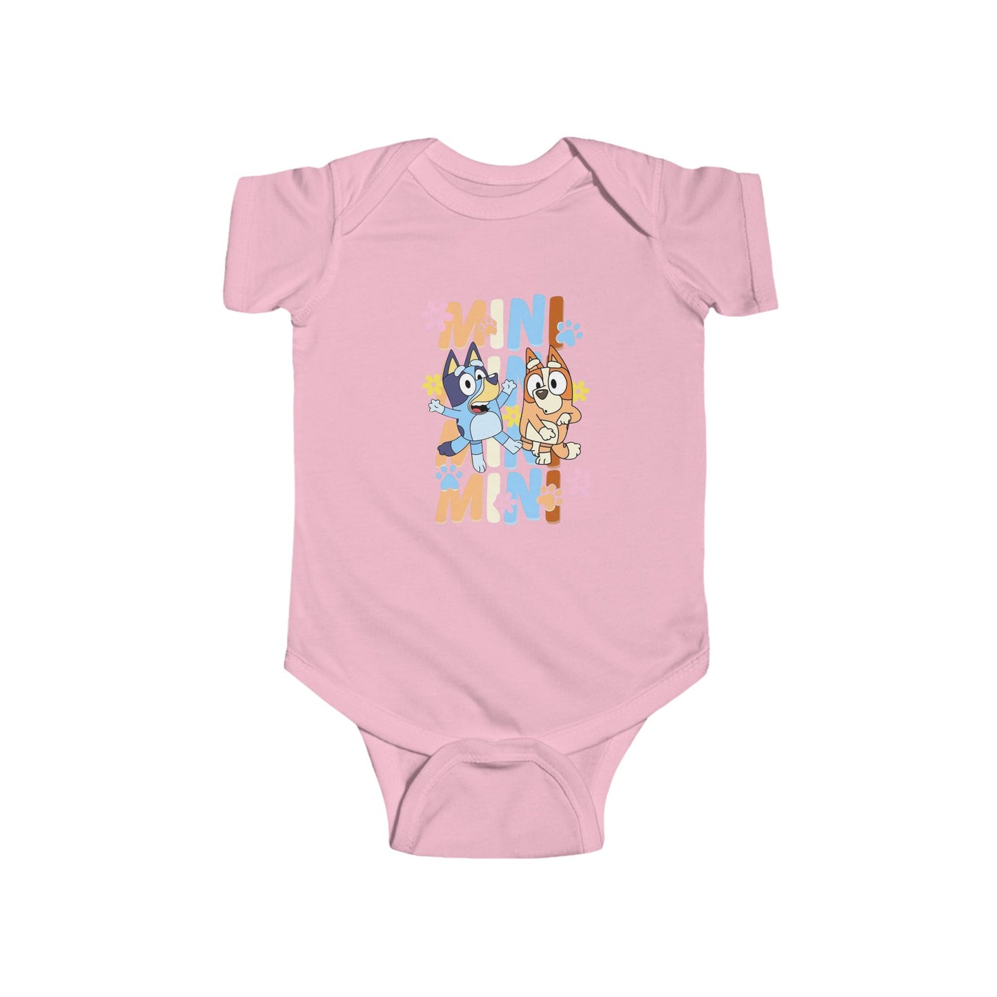 Get the perfect Bluey infant bodysuit for your baby, soft and cozy with an adorable cartoon design, great gift for new parents and must-have toddler outfit