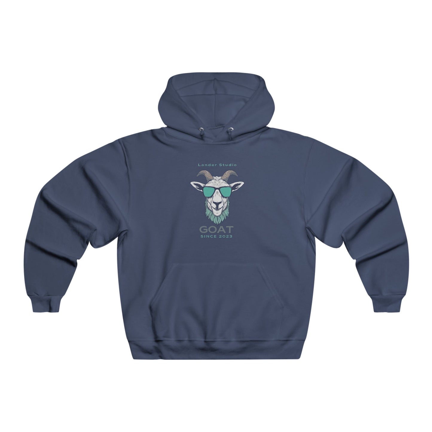 Hooded Sweatshirt GOAT Since 2023 Navy Blue NUBLEND®